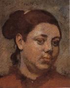 Edgar Degas Head of a Woman oil